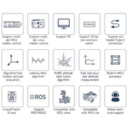 Modulo sensore IMU AHRS con supporto ROS1 ROS2 per Jetson Raspberry Pi, YAHBOOM 6-axis, YAHBOOM 9-axis, YAHBOOM 10-axis