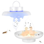 Trappola per pulci e zanzare, alimentata tramite USB/batterie AAA, per interni ed esterni, con luce blu e calda.