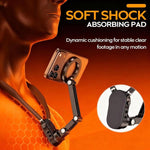 Supporto per telefono da indossare al collo, ciclismo, visuale in prima persona, montaggio sul petto, stabilizzazione anti-vibrazione, Magnetic, Clip, Action Camera
