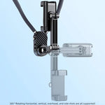 Supporto per telefono da indossare al collo, ciclismo, visuale in prima persona, montaggio sul petto, stabilizzazione anti-vibrazione, Magnetic, Clip, Action Camera
