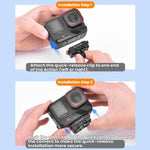 Per Insta360 Ace Pro 2 / X5 Flymile Base magnetica estensibile, girevole e a sgancio rapido