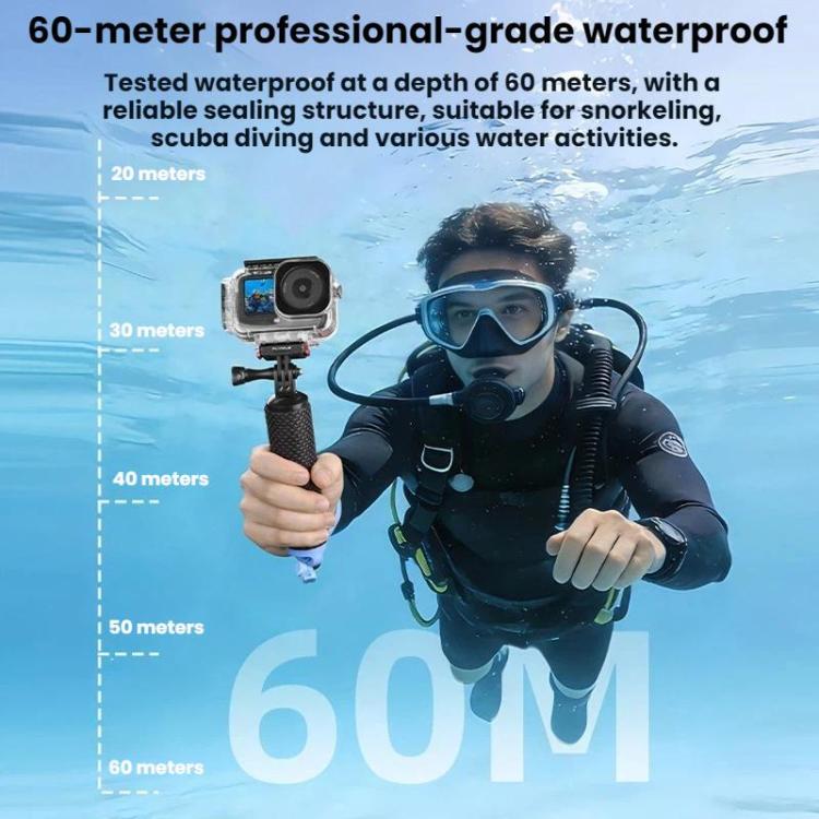 Custodia impermeabile magnetica a sgancio rapido per DJI Osmo Action 6 Flymile 60m Diving