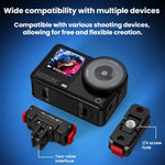 Per DJI Osmo Action 6, base di espansione magnetica a sgancio rapido con rotazione.