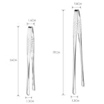 Pinze da barbecue in acciaio inossidabile per buffet, pinze da cucina resistenti al calore per alimenti, 24cm, 201 Stainless Steel