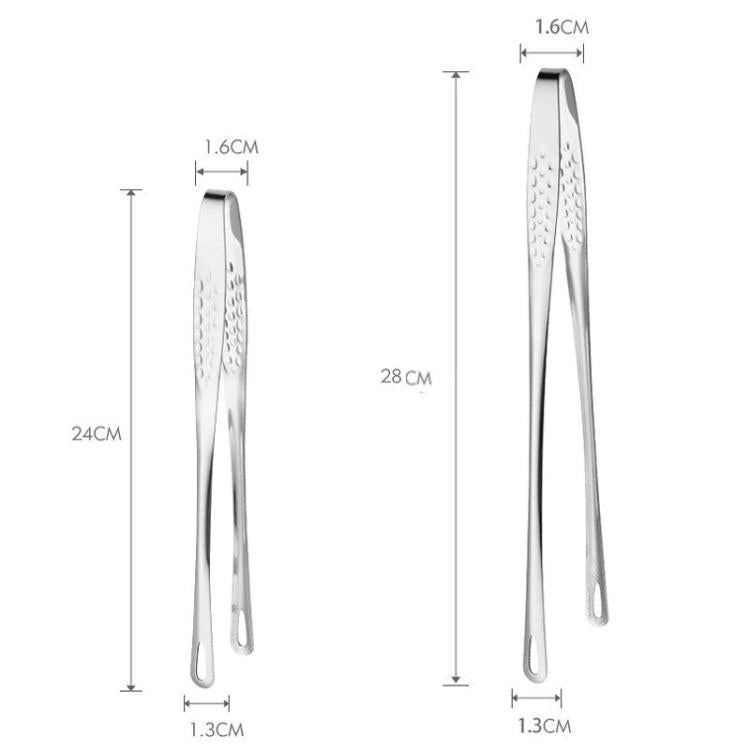 Pinze da barbecue in acciaio inossidabile per buffet, pinze da cucina resistenti al calore per alimenti, 24cm, 201 Stainless Steel