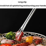 Pinze da barbecue in acciaio inossidabile per buffet, pinze da cucina resistenti al calore per alimenti, 24cm, 201 Stainless Steel