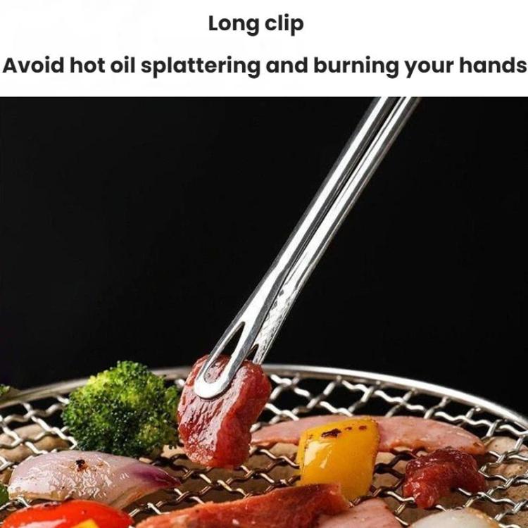 Pinze da barbecue in acciaio inossidabile per buffet, pinze da cucina resistenti al calore per alimenti, 24cm, 201 Stainless Steel