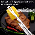 Pinze da barbecue in acciaio inossidabile per buffet, pinze da cucina resistenti al calore per alimenti, 24cm, 201 Stainless Steel
