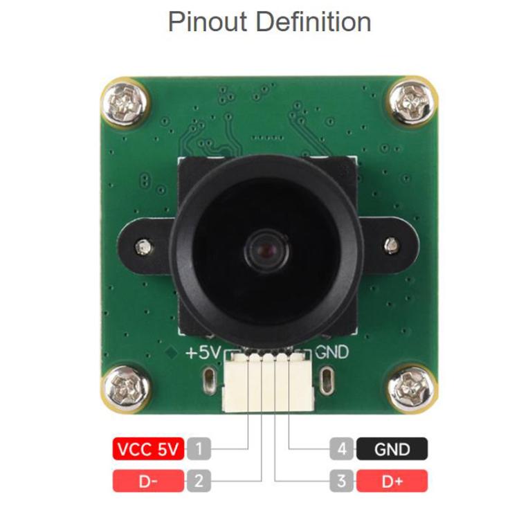 Fotocamera USB OV2735 2MP con porta Type-C e connettore 4 pin