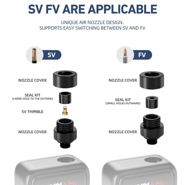 Pompa ad aria elettrica intelligente, universale, portatile, ad alta pressione, HW-139