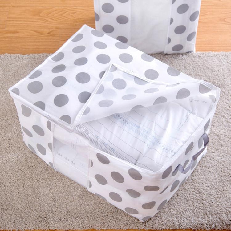 Borsa antipolvere per riporre trapunte in cotone stampato non tessuto, 42x27x50cm, 60x43x36cm