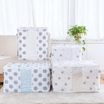 Borsa antipolvere per riporre trapunte in cotone stampato non tessuto, 42x27x50cm, 60x43x36cm