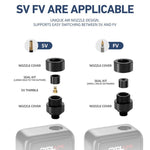 CYCLAMI HW-125 Pompa ad aria portatile con display intelligente, gonfiatore elettrico ad alta pressione