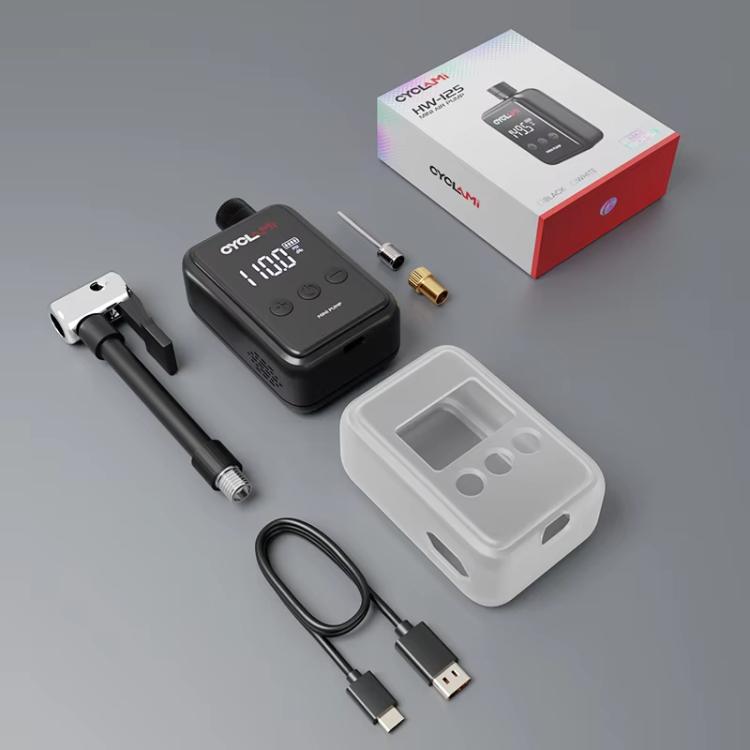 CYCLAMI HW-125 Pompa ad aria portatile con display intelligente, gonfiatore elettrico ad alta pressione
