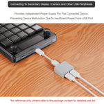 Splitter alimentazione e segnale USB-C con custodia in alluminio