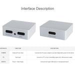 Splitter alimentazione e segnale USB-C con custodia in alluminio