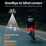 Fanale posteriore Smart Radar per bicicletta, luce notturna per pedalare, RT01