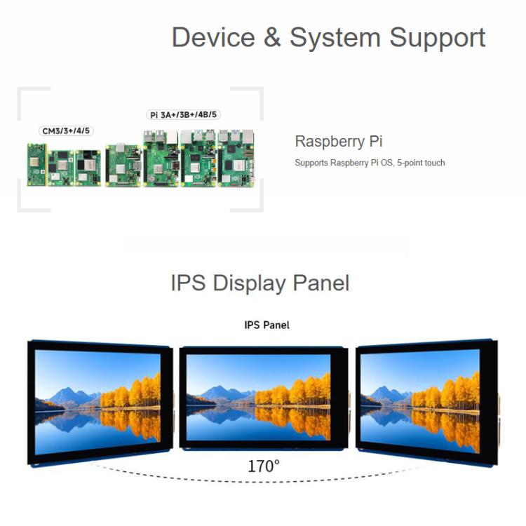 Display touch capacitivo 3,5" IPS per Raspberry Pi