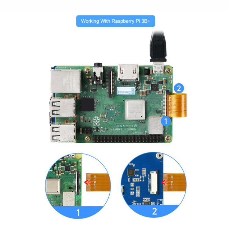Display touch capacitivo 3,5" IPS per Raspberry Pi