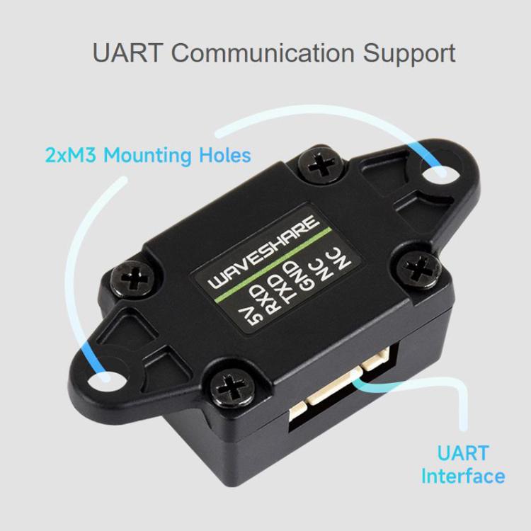 Sensore distanza laser TOF Waveshare con comunicazione UART