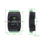 Modulo di uscita analogica industriale Waveshare a 8 canali con conversione DA a 12 bit, Modbus RTU Analog Output 8CH, Modbus RTU Analog Output 8CH (B)