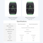 Modulo di uscita analogica industriale Waveshare a 8 canali con conversione DA a 12 bit, Modbus RTU Analog Output 8CH, Modbus RTU Analog Output 8CH (B)
