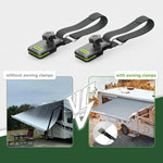 Clip antivento in nylon per tendalino camper 2 pezzi