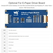 Display E-Paper da 2,9 pollici WAVESHARE, display E-Ink, 296x128, rosso/giallo/nero/bianco, interfaccia SPI, Raw Display, With Driver Board