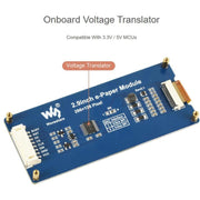 Display E-Paper da 2,9 pollici WAVESHARE, display E-Ink, 296x128, rosso/giallo/nero/bianco, interfaccia SPI, Raw Display, With Driver Board