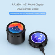 Scheda di sviluppo LCD rotonda RP2350 da 1,85 pollici, 360×360, 65.000 colori, design dual-core e a doppia architettura., Standard, With Speaker No Battery
