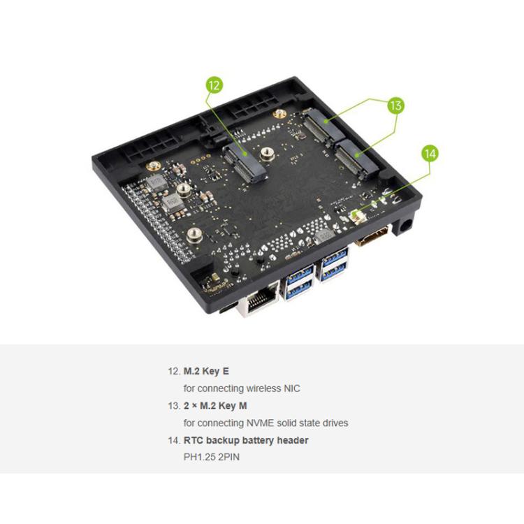 Scheda Super Base per Jetson Orin Nano e NX moduli AI