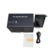 Monitor di qualità dell'aria 10 in 1 con esportazione dati su PC per CO2, PM2.5, PM10, HCHO, TVOC, temperatura e umidità., DM72B