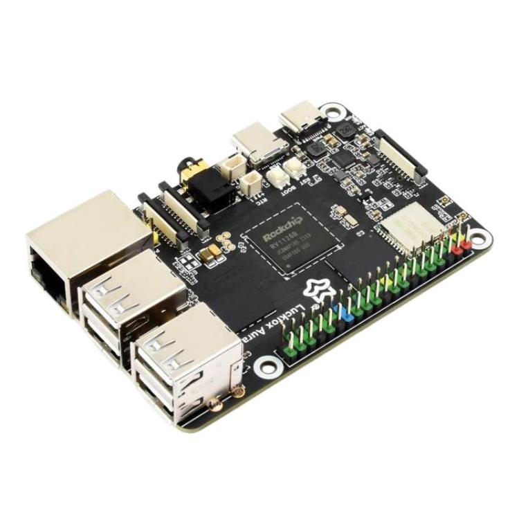 Scheda di sviluppo Linux ad alte prestazioni Luckfox Aura con processore Rockchip RV1126B Quad-Core da 1,6 GHz, RAM 2GB eMMC Flash 64GB, RAM 4GB No eMMC, RAM 4GB eMMC Flash 64GB