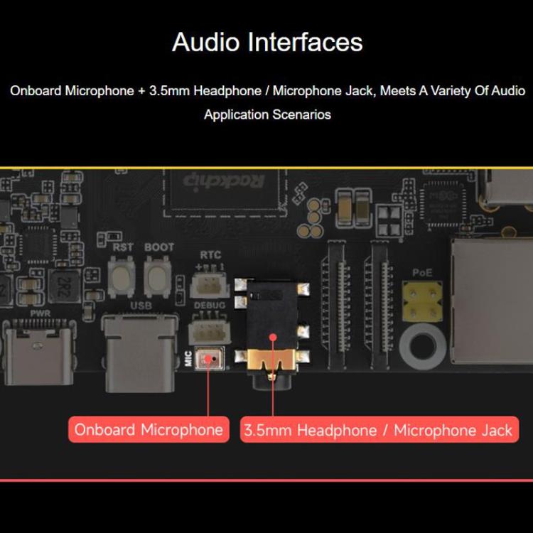Scheda di sviluppo Linux ad alte prestazioni Luckfox Aura con processore Rockchip RV1126B Quad-Core da 1,6 GHz, RAM 2GB eMMC Flash 64GB, RAM 4GB No eMMC, RAM 4GB eMMC Flash 64GB