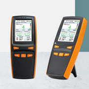 Monitor portatile 10 in 1 per la qualità dell'aria con esportazione dati su PC, rilevatore per CO2, PM2.5, PM10, HCHO, TVOC, AQI, temperatura e umidità., DM509