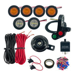 Cablaggio multifunzione ATV 12V con luci LED e clacson