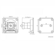 Telecamera WAVESHARE IMX327 da 2 MP con filtro IR-CUT, sensore Starlight, compatibile con schede della serie Raspberry Pi., 33322