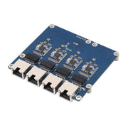 Scheda adattatore Waveshare PCIe a 4 porte ETH, compatibile con Raspberry Pi OS, senza driver, plug and play., Gigabit ETH, 2.5G ETH