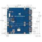Scheda adattatore PCIe 4 porte Ethernet compatibile Raspberry Pi
