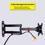 Supporto a parete telescopico e girevole per monitor LCD da 10 a 24 pollici., 116B