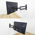 Supporto a parete telescopico e girevole per monitor LCD da 10 a 24 pollici., 116B