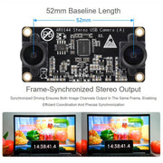 Modulo fotocamera USB stereo WAVESHARE AR0144 da 2 MP, 32695