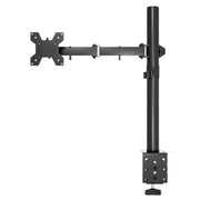 Desk Clamp Monitor Stand with Telescopic Arm, 40cm Height-Adjustable Pole Mount for Computer Screens, Pole Mount