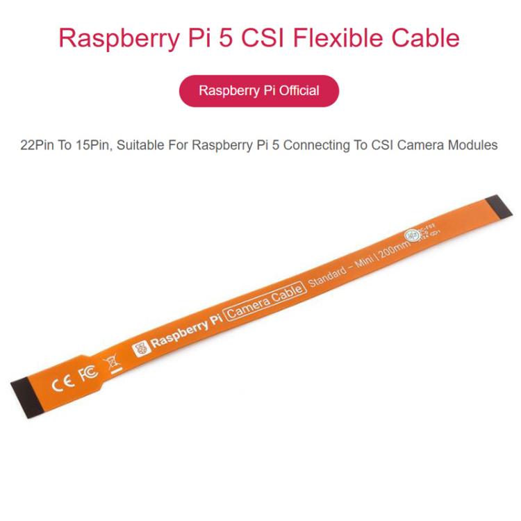 Cavo flessibile CSI 22 pin a 15 pin per Raspberry Pi 5