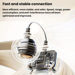 Auricolari wireless Bluetooth a conduzione ossea aigo CJ195, circumaurali con clip, ideali per lo sport e la corsa.