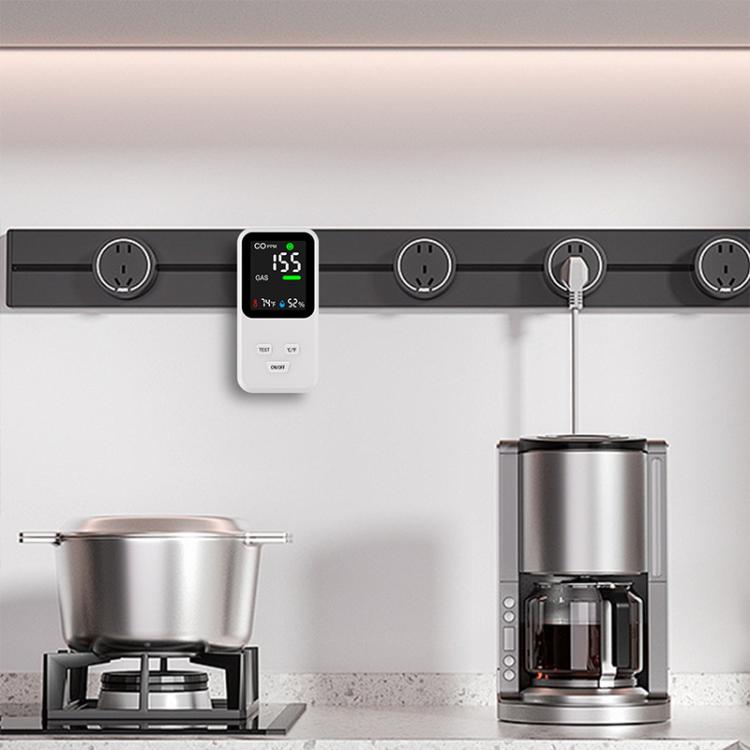 Rilevatore gas 4 in 1 con allarme e display LCD