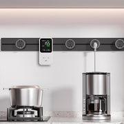 Rilevatore di gas 4 in 1 con spina, per monossido di carbonio, gas combustibili, temperatura e umidità, con elevata sensibilità e allarme. Spina USA., DM340  White, DM340 Black