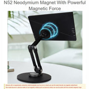 WAVESHARE Portable Monitor Magnetic Adjustable Stand, Compatible With 4-18.5 inch Monitors, Magnetic 4-18.5 inch Monitors
