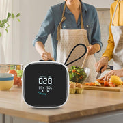 Mini rilevatore di PM2.5 con monitoraggio di temperatura e umidità, batteria ricaricabile e display LCD in tempo reale., DM1210A