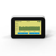 Monitor della qualità dell'aria 9 in 1 per HCHO/PM2.5/CO2/TVOC, temperatura e umidità, AQI, allarme regolabile, ricarica tramite Type-C, DM368